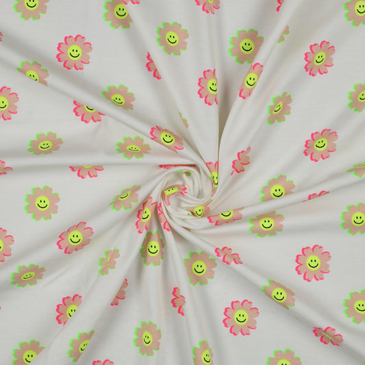 Baumwolljersey Flower