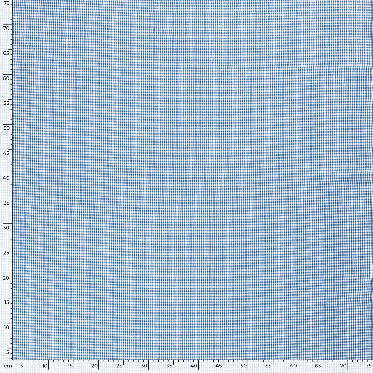 Baumwollpopeline Karo – Indigo