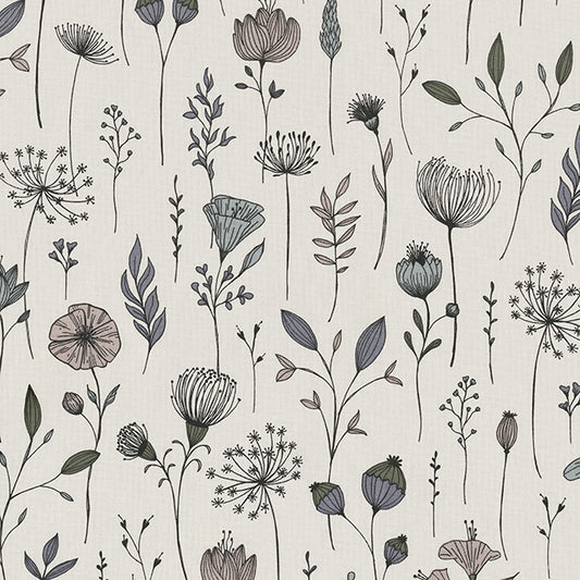 Dekostoff modern Flowers