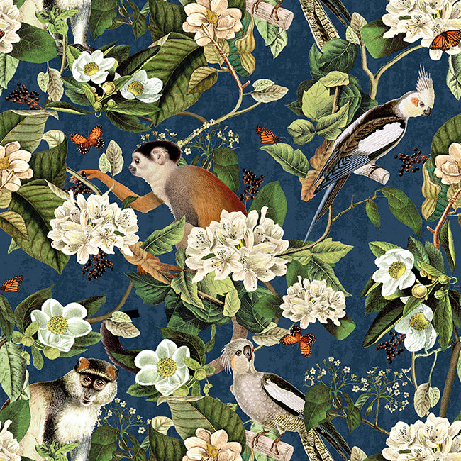 Dekostoff Tropical Life Blue