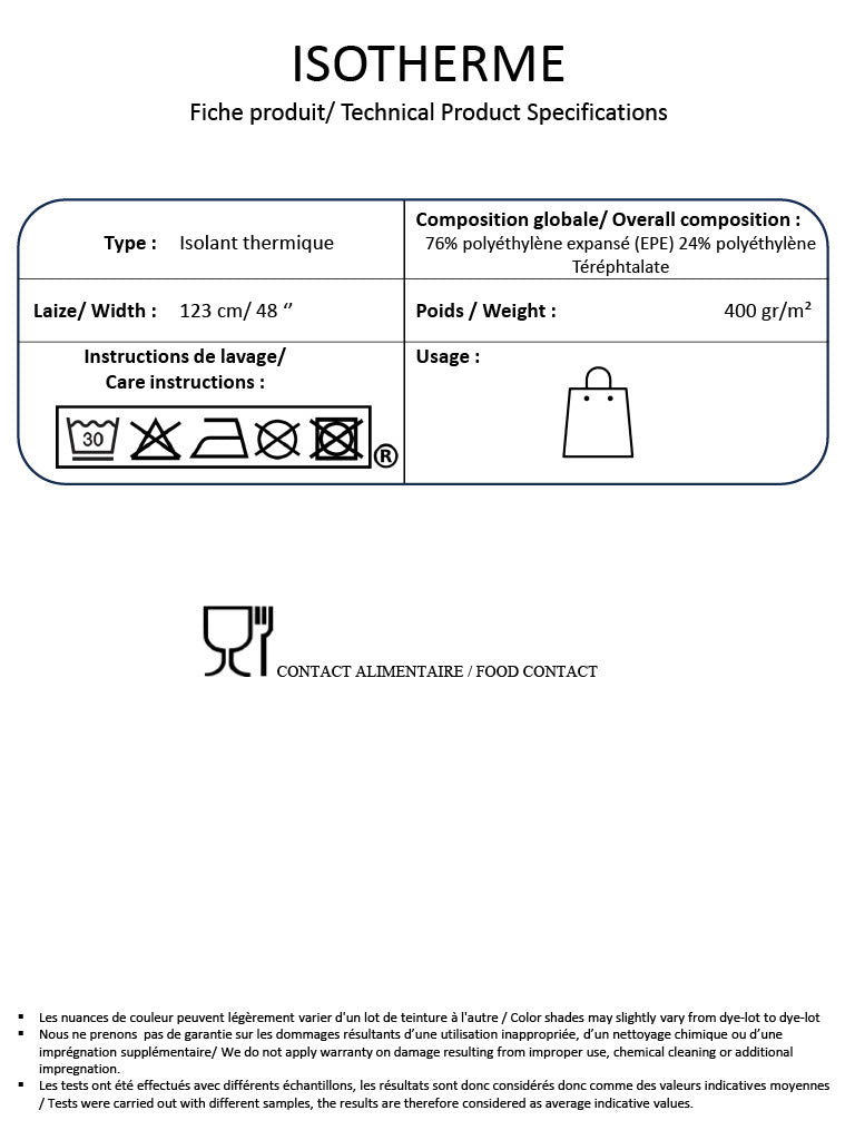 Isotherme Isolierfolie