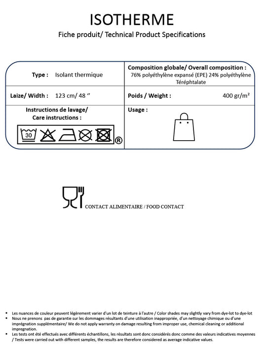 Isotherme Isolierfolie
