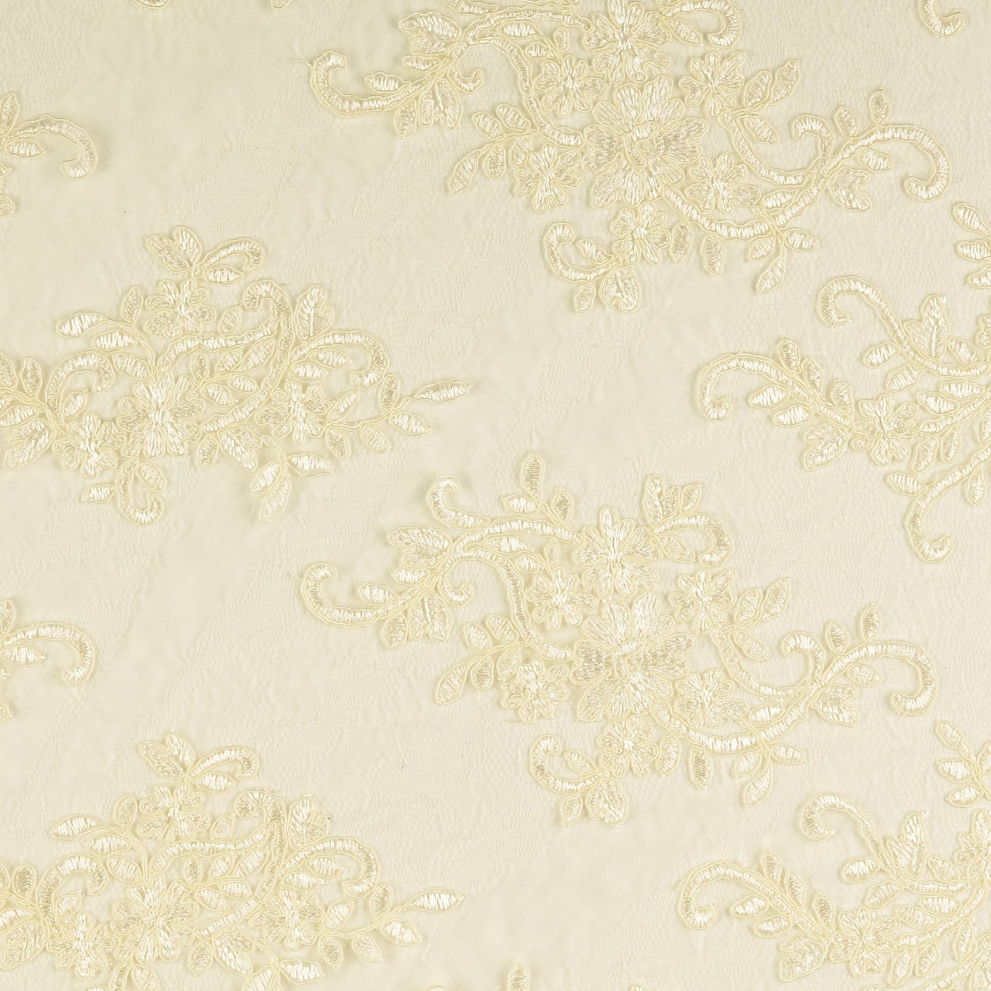 Spitze Tüllstickerei creme