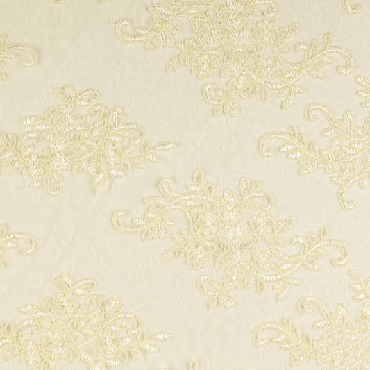 Spitze Tüllstickerei creme