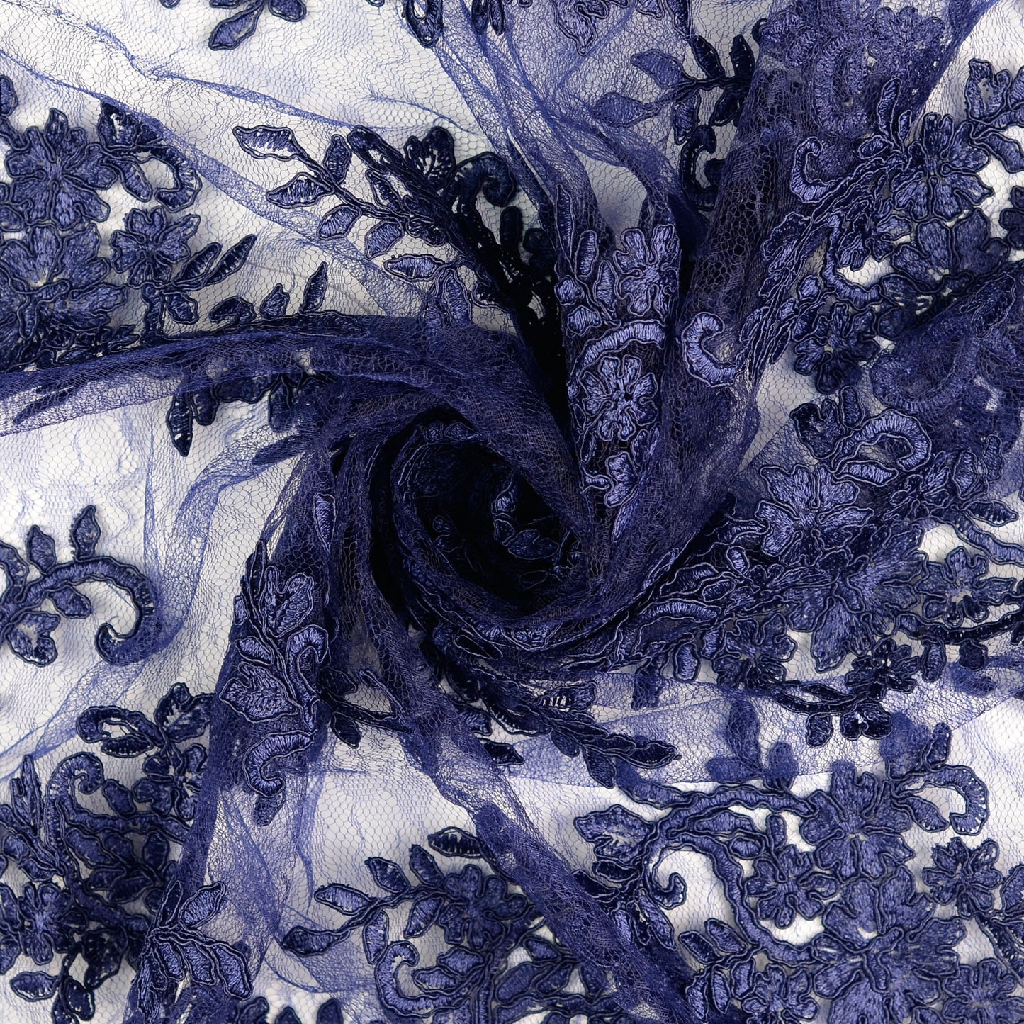 Spitze Tüllstickerei creme