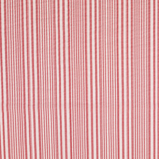 Seersucker Streifen rot
