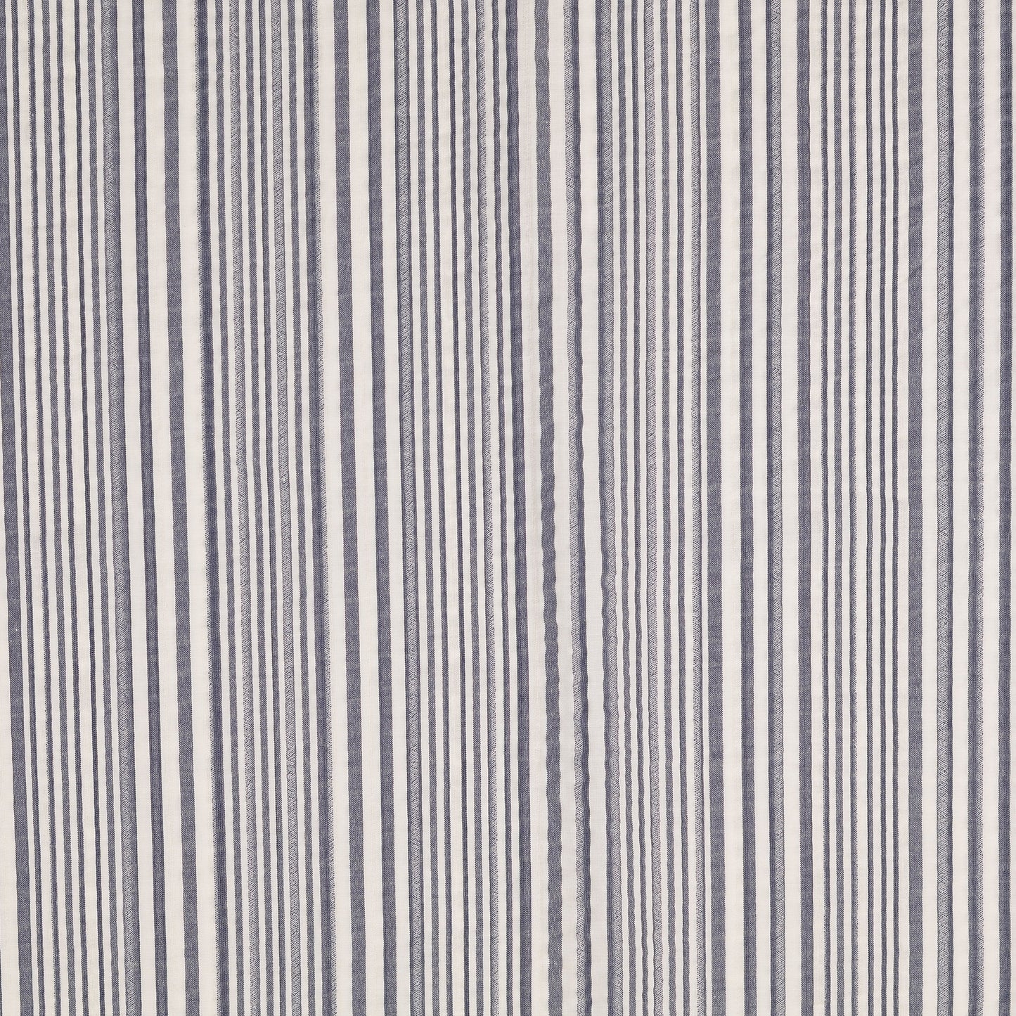 Seersucker Streifen blau