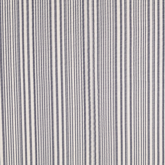 Seersucker Streifen blau