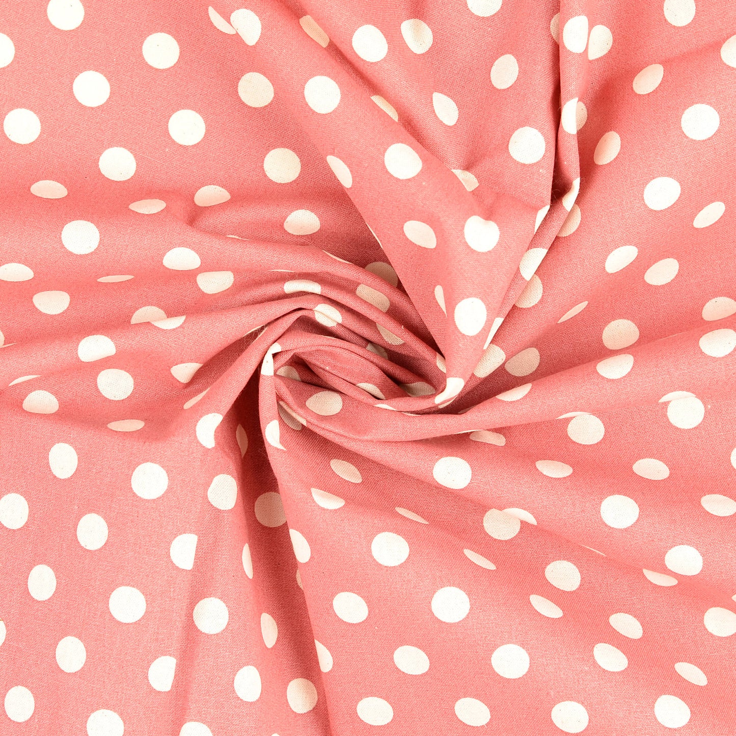 Baumwollwebware Punkte apricot