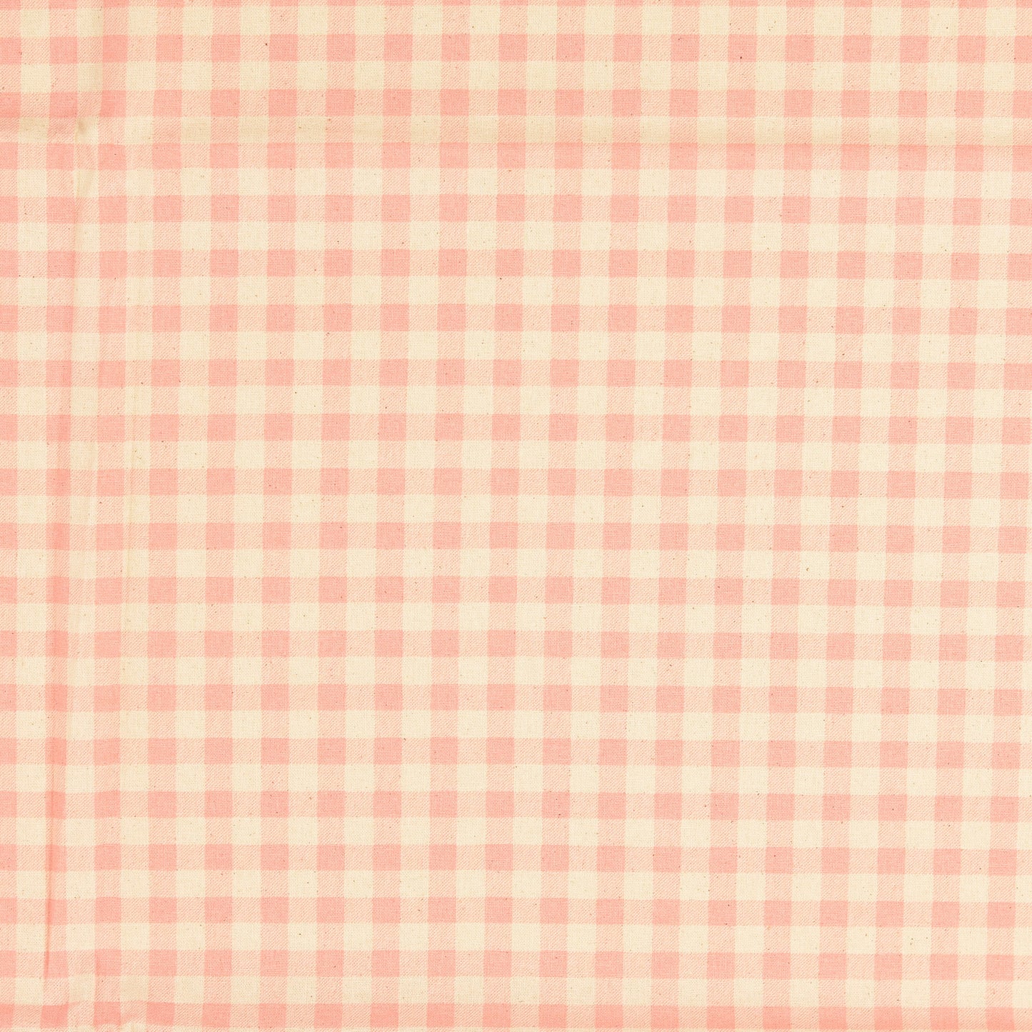 Baumwollwebware Karo apricot