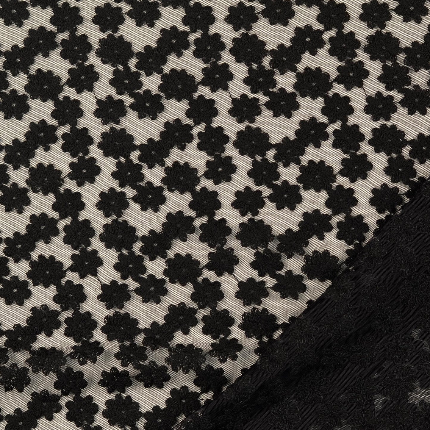 Spitze Tüllstickerei creme