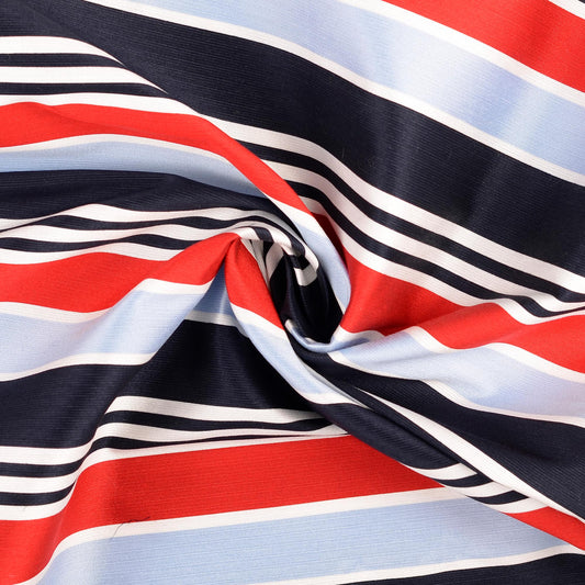 Viskosewebware Streifen mit leichtem Stand