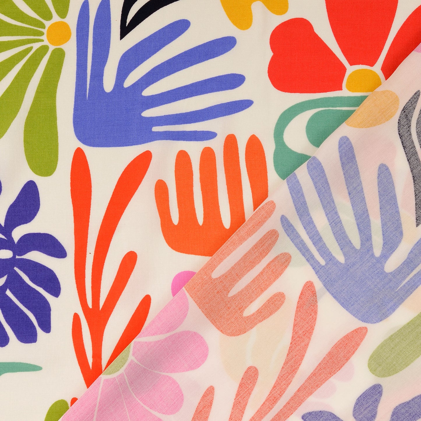 Viskosewebware floral blass