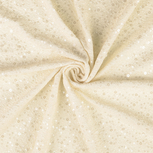 Paillettenjersey creme