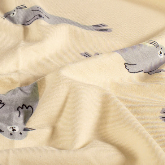 French Terry Tiere – Beige