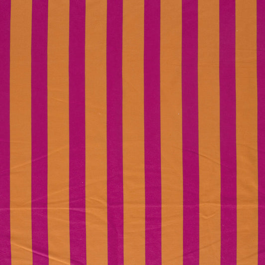 French Terry Streifen – Orange