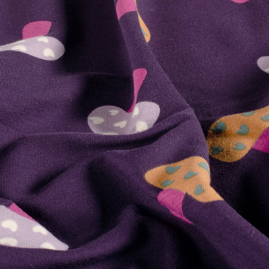 French Terry Pilze – Violett