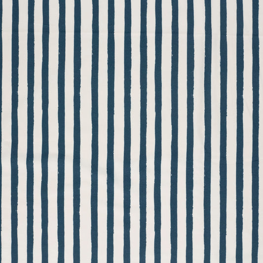 French Terry GOTS Streifen – Stahlblau