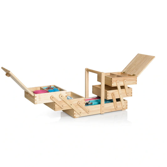 Nähkästchen Holz hell L