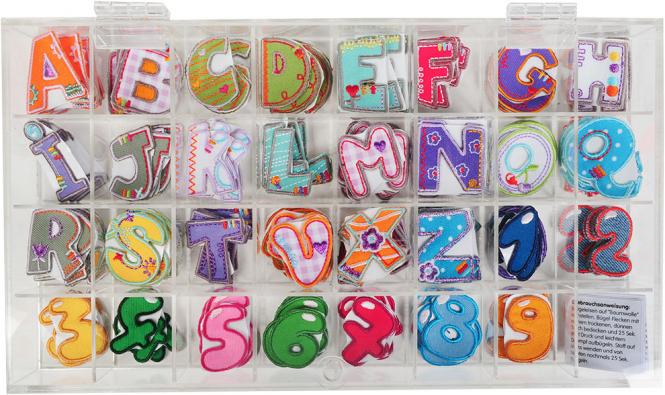 Applikation Buchstabe - bunt
