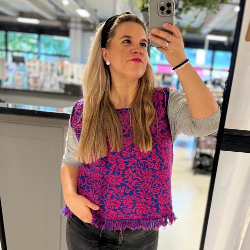 Merinostrick Jacquard curry