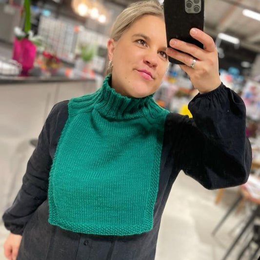 Downloadanleitung Rollkrageneinsatz gestrickt