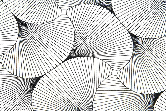 York- beschichteter Baumwoll-Stoff schwarz weiss