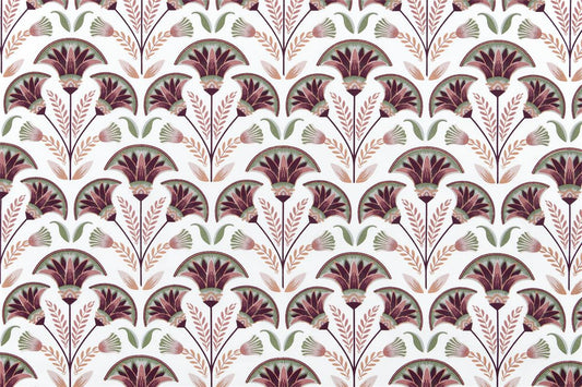 ALYA- beschichteter Baumwoll-Stoff terra