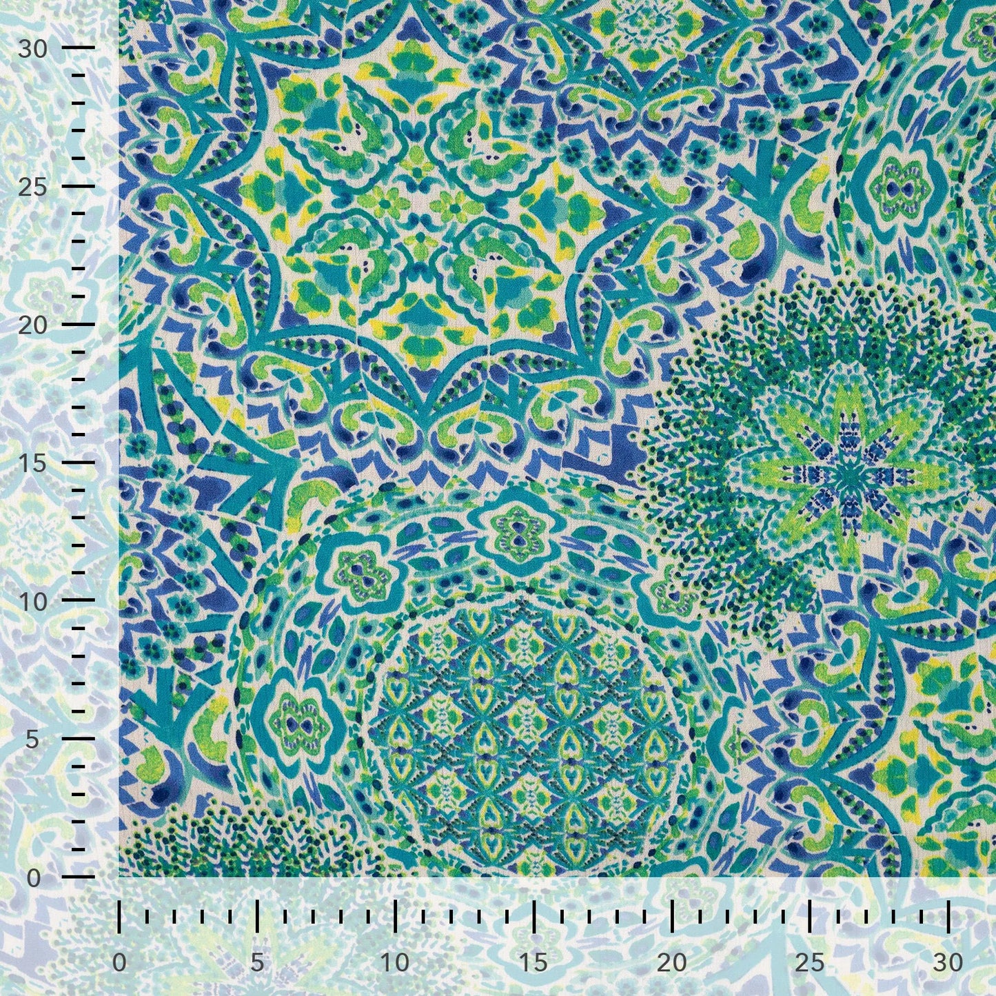 Viskose Crincle Paisley royal