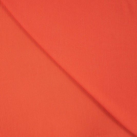 Viskose Crincle uni coral