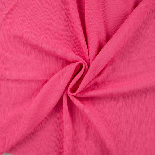 Viskose Crincle uni fuchsia