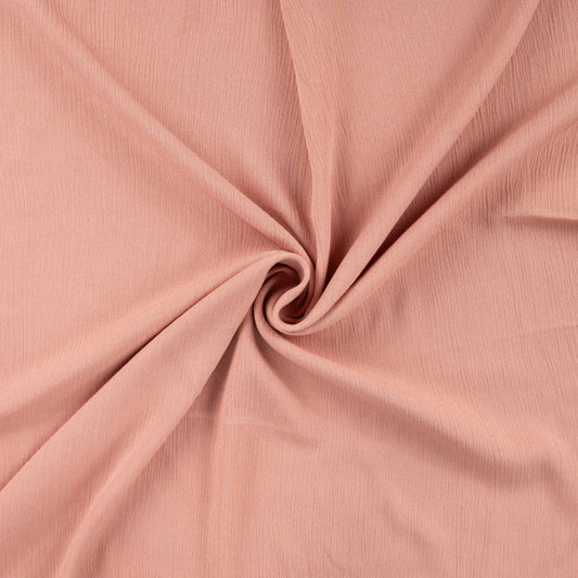 Viskose Crincle uni dusty salmon