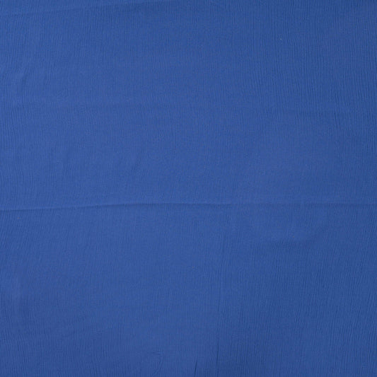 Viskose Crincle uni royal blau
