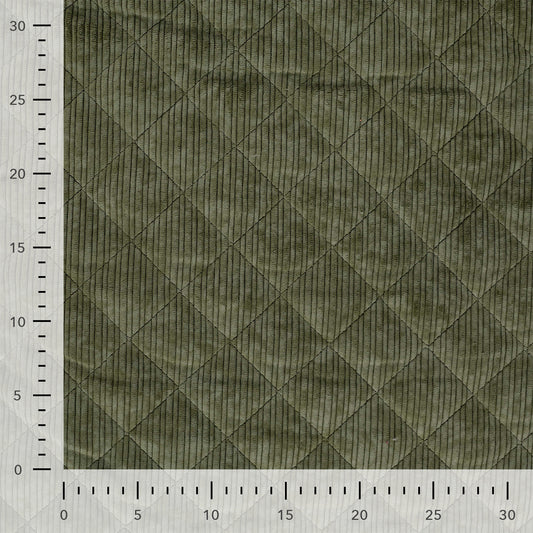 Stepp-Cordstoff – Khaki