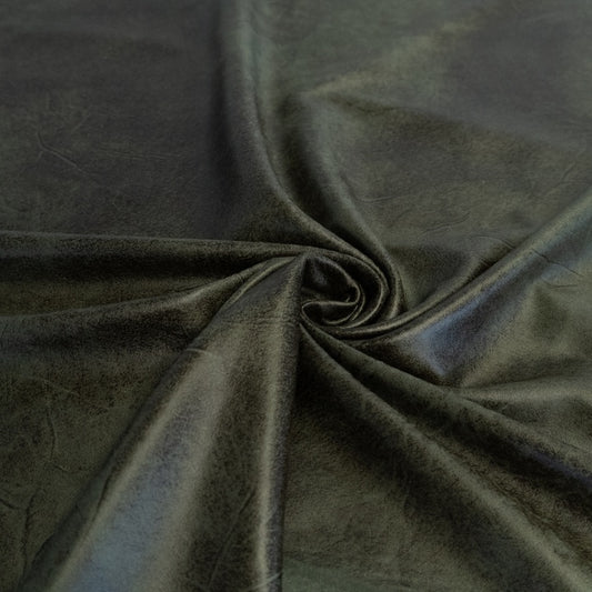 Kunstleder Stretch – Khaki – Toptex Stoff