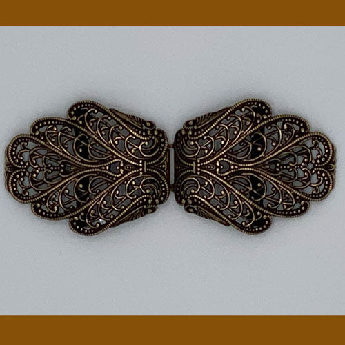 Dirndlschließe altgold