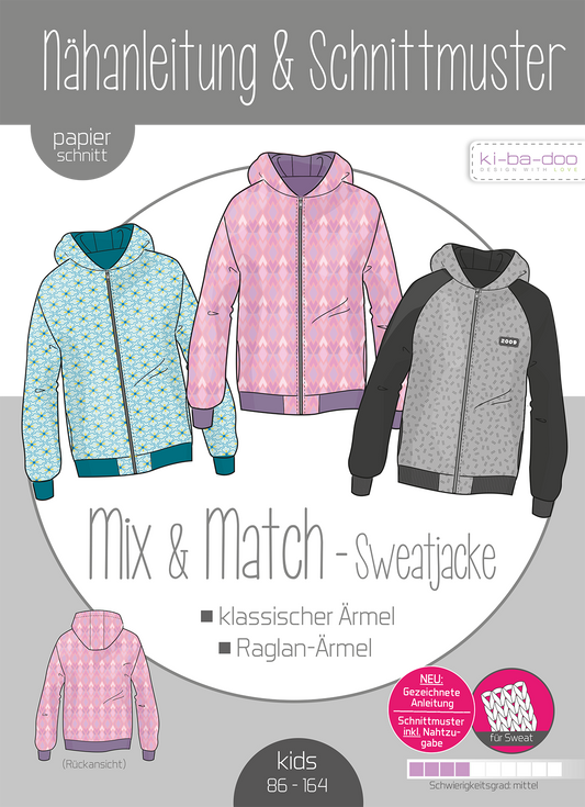 Mix & Match - Sweatjacke Kinder