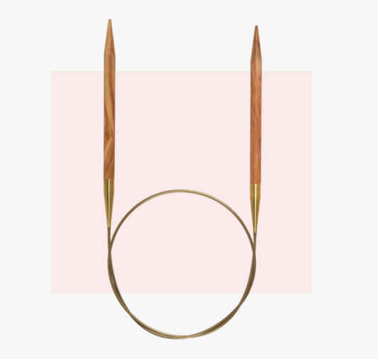 Rundstricknadel 60 aus Olivenholz