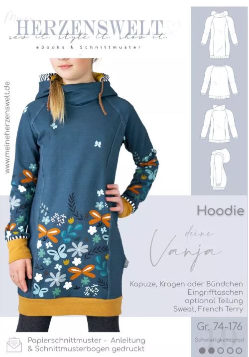 Herzenswelt Hoodie "deine Vanja"