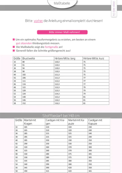 Bente - Raglan Strickmantel