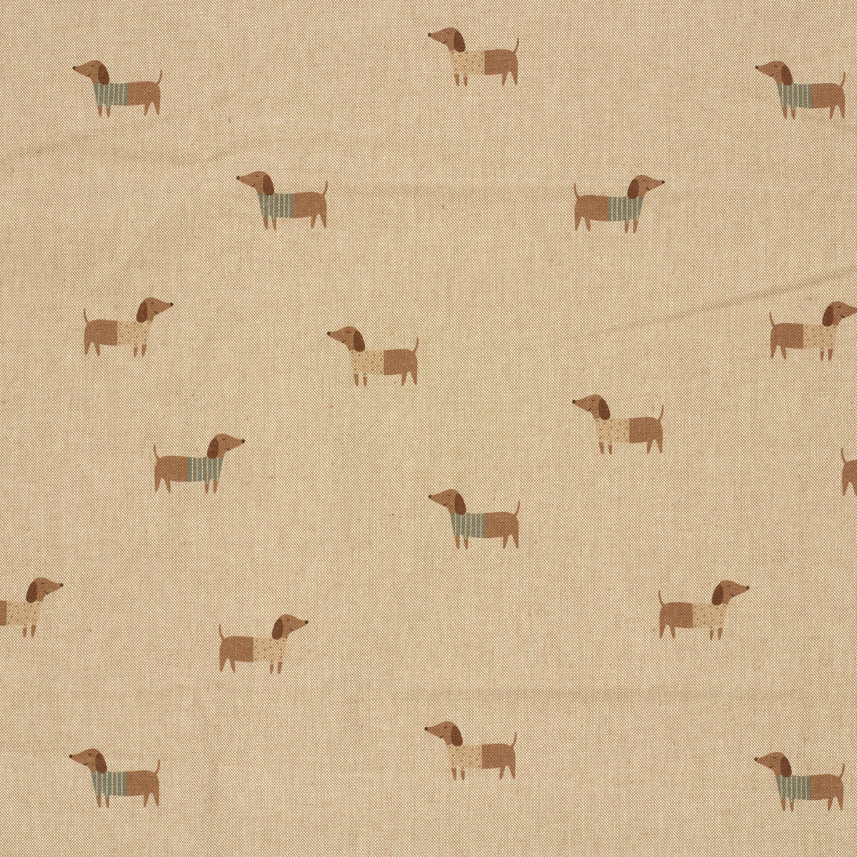 Leinenoptik Hunde – Beige