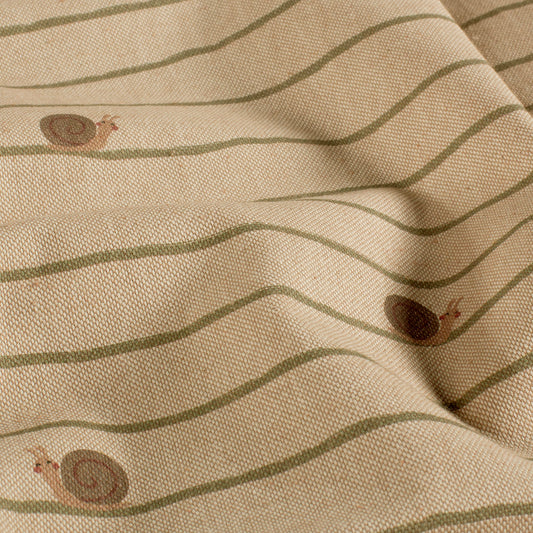 Leinenoptik Schnecken – Beige