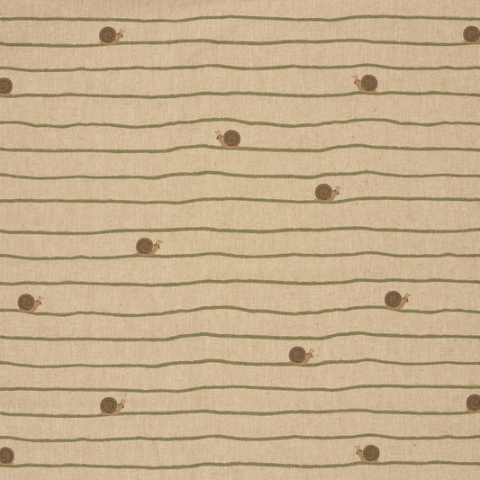 Leinenoptik Schnecken – Beige