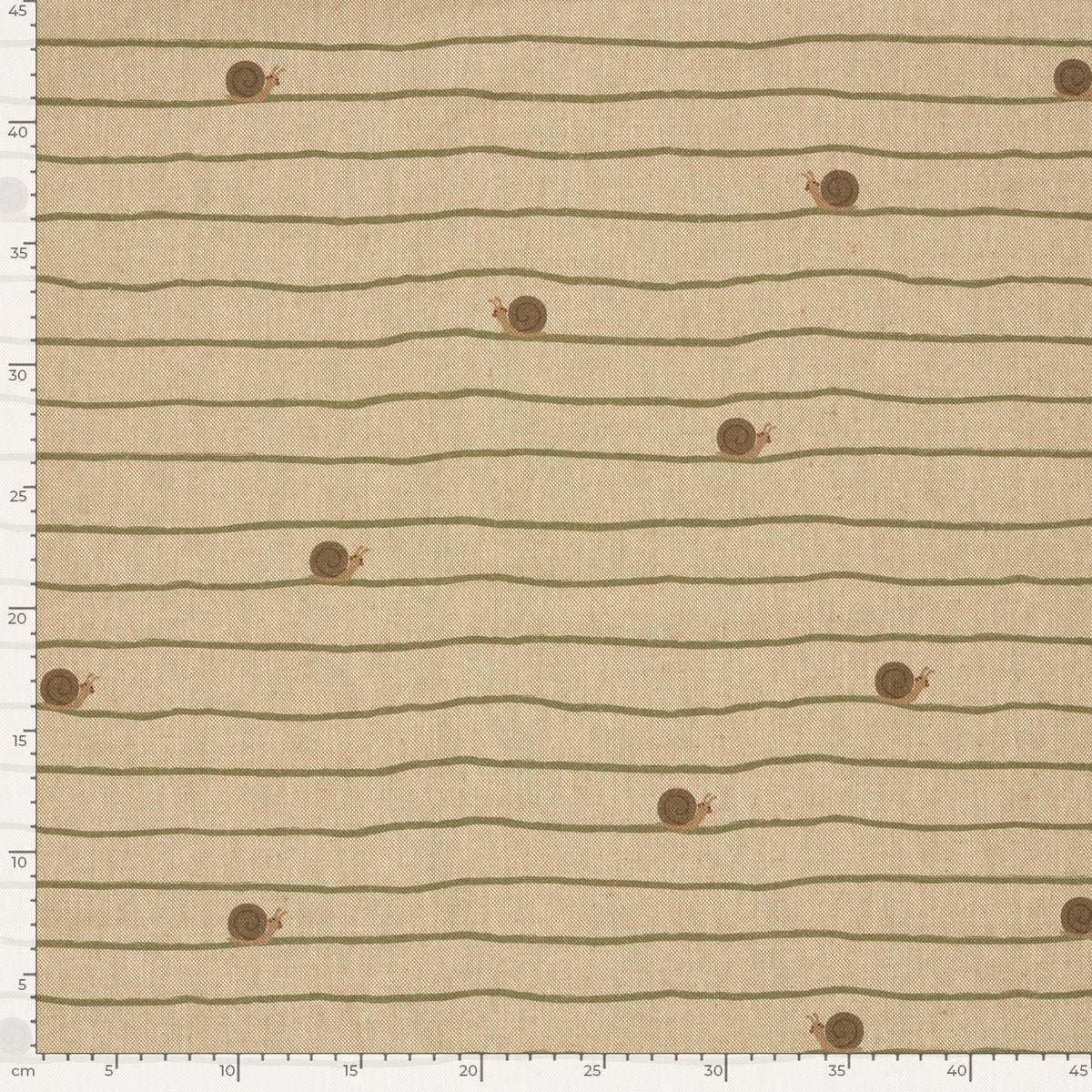 Leinenoptik Schnecken – Beige