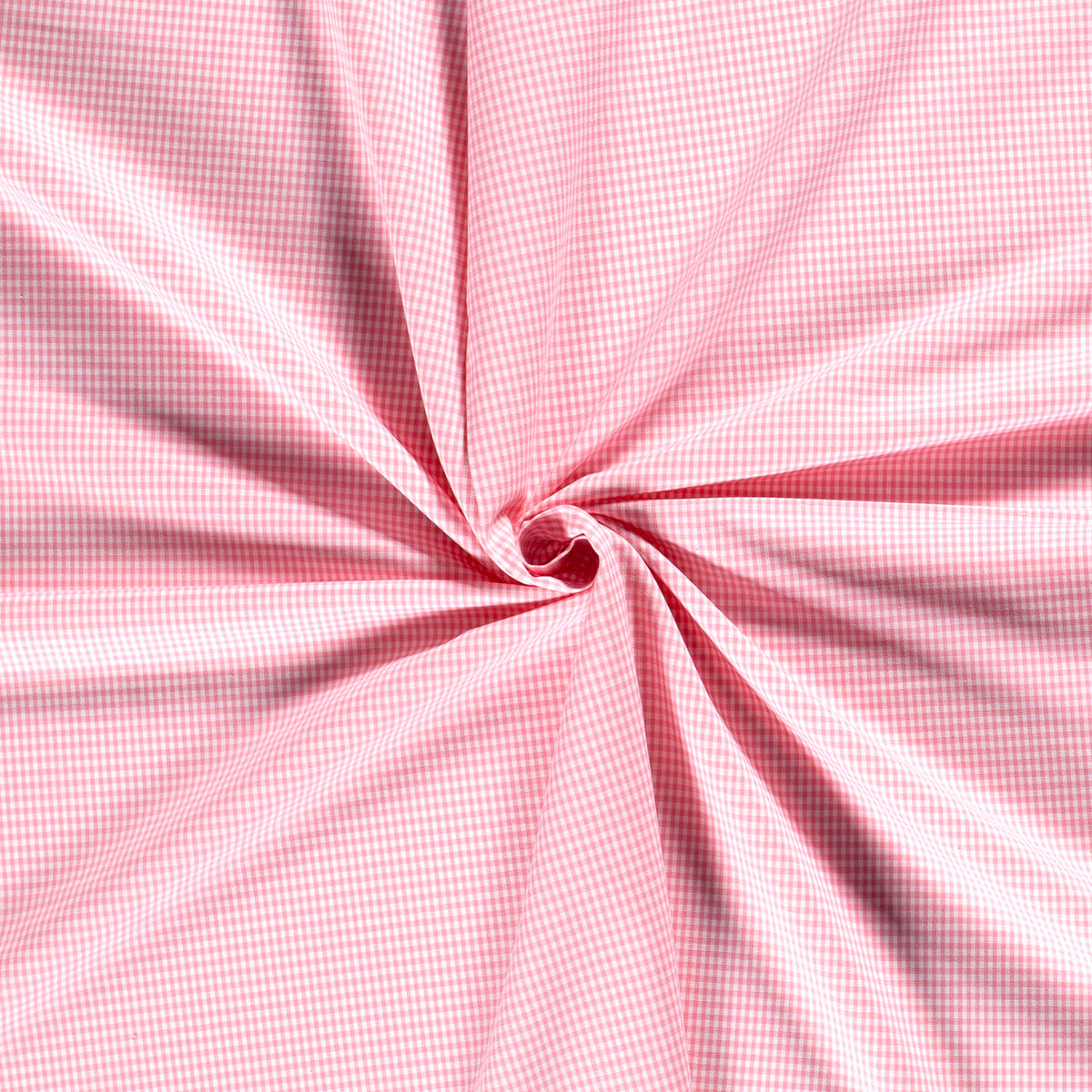Baumwollpopeline Karo – Rosa