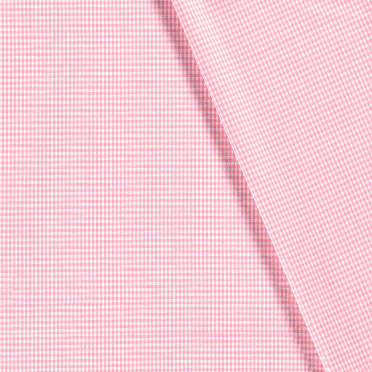 Baumwollpopeline Karo – Rosa