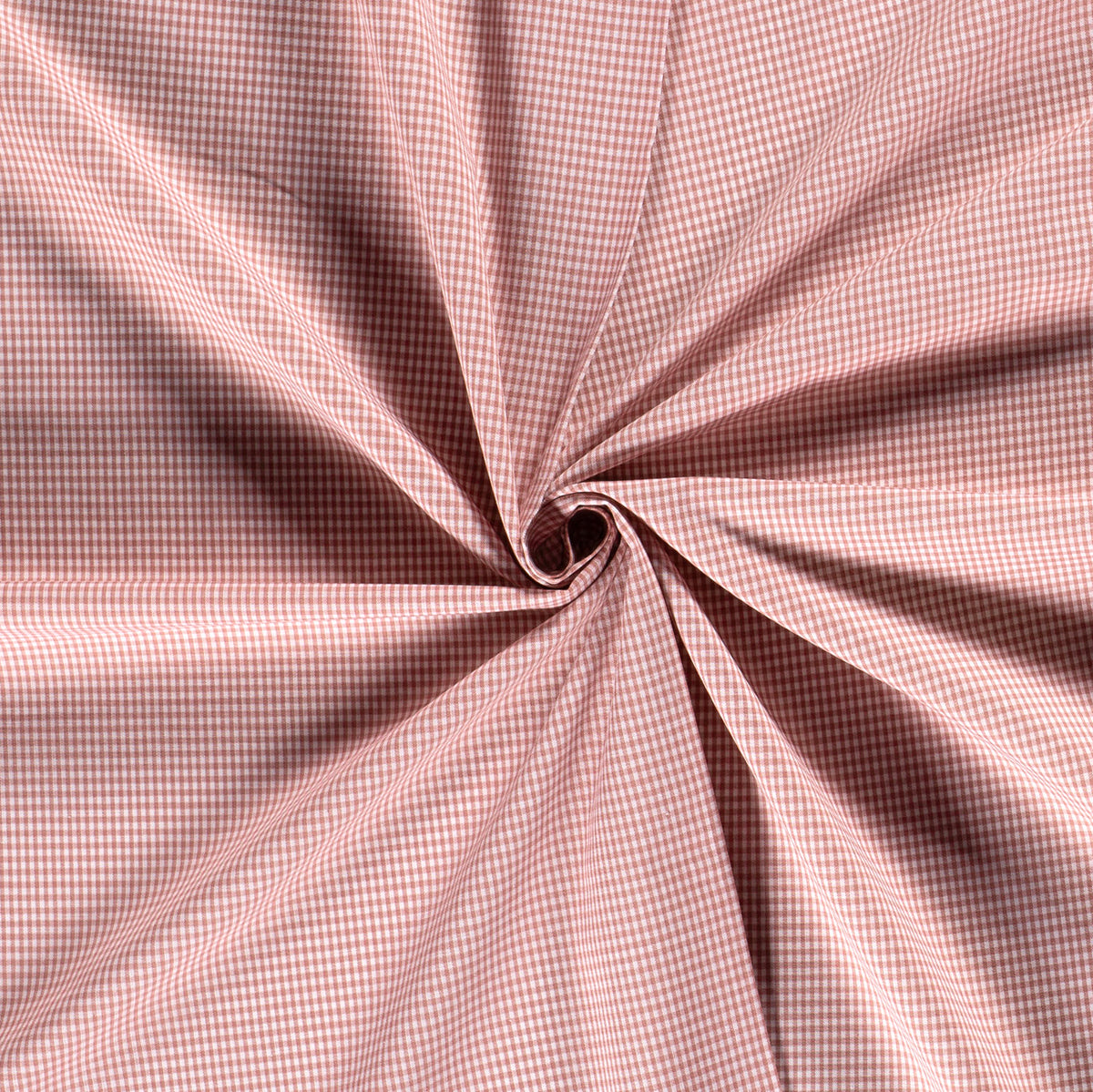 Baumwollpopeline Karo – Rosa