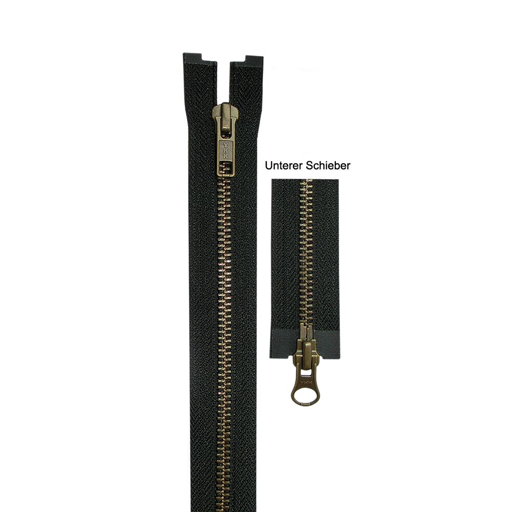 YKK Metall-Reißverschluss – teilbar – 5 mm – 50 cm