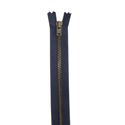 YKK Metall-Reißverschluss – nicht teilbar – 3 mm – 16 cm