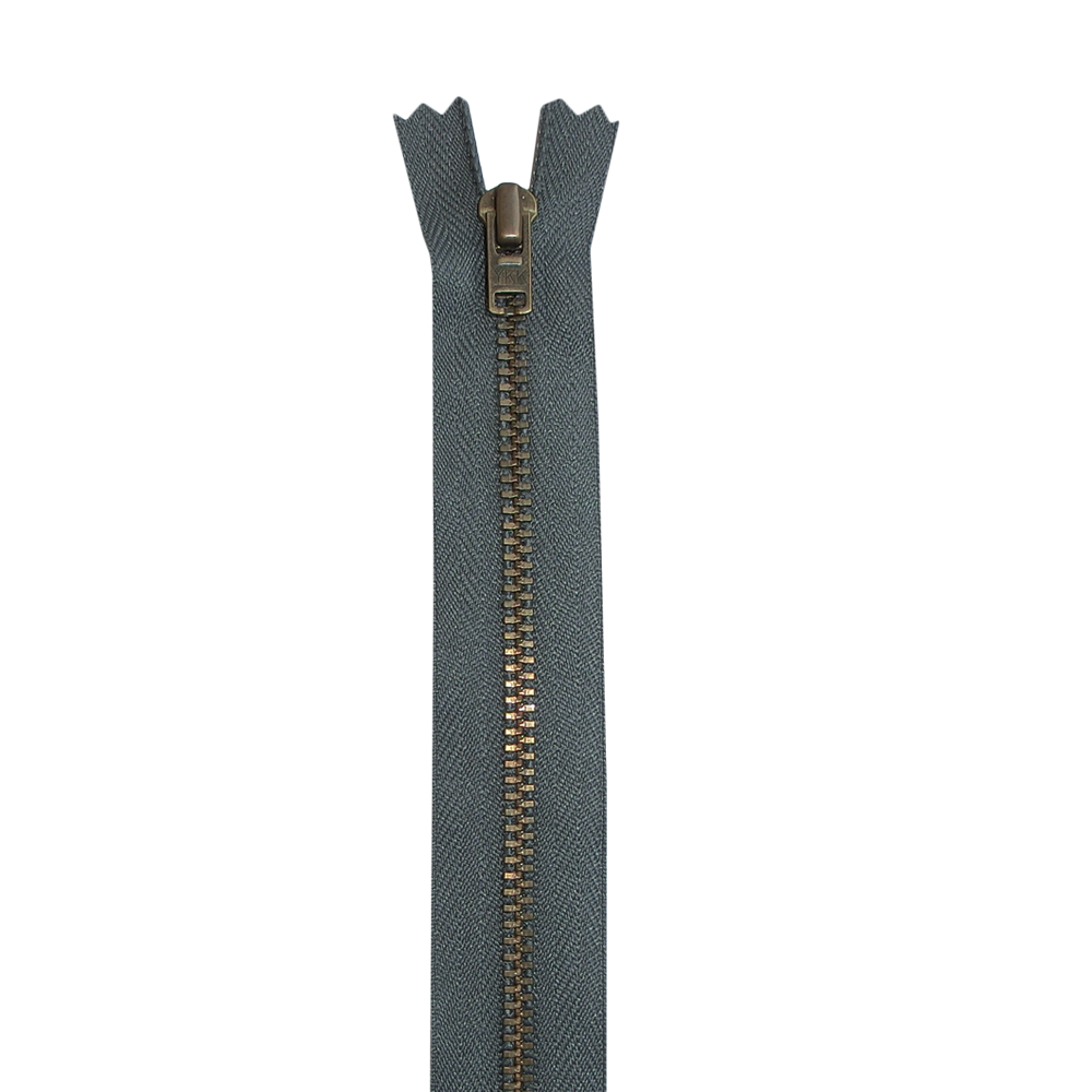 YKK Metall-Reißverschluss – nicht teilbar – 3 mm – 16 cm